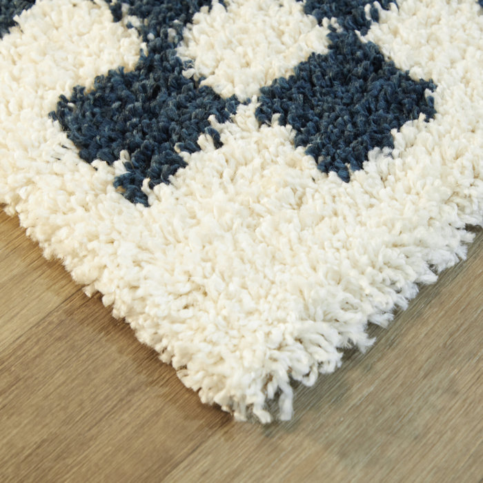 Walker Performance Navy Blue/White Rug & Reviews AllModern